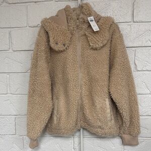 Abercrombie & Fitch Tan Teddy Jacket